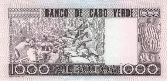 Kap Verden p56 1000 Escudos 1977